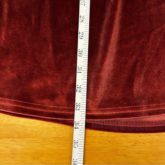 NWT BISHOP & YOUNG Velvet High Neck Mini Dress in Rose Gold - Picture 11 of 12